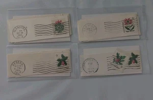 Briefmarkensammlung Weihnachten 60er USA Misotoe Poncetta Stechpalme Tannenzapfen 5 Cent Lot - Bild 1 von 5