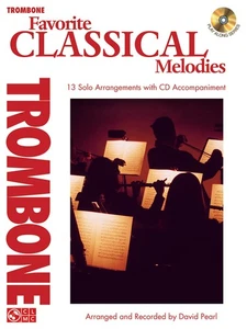 Favorite Classical Melodies for Trombone Solo Sheet Music Play-Along Book CD - Picture 1 of 1