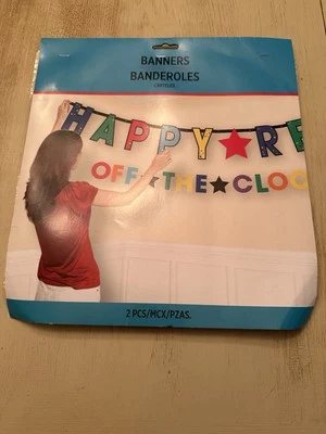 Amscan Oficialmente Retirado Jumbo Letter Banner Kit Nuevo!!! Foto 1 de 2