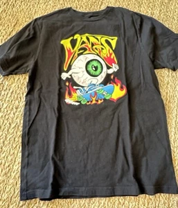 Vans Boys Kids Eye Ball Black T-Shirt Size XL Super Cute! - Picture 1 of 1
