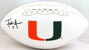 Frank Gore Autographed Miami Hurricanes Logo Football- JSA W Auth *Black - Picture 1 of 10