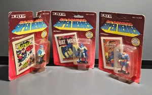 Vintage Ertl 1990 DC Comics Superhelden Superman, Batman & der Pinguin Druckguss - Bild 1 von 6