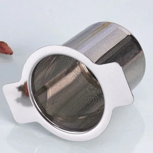 Edelstahl Teesieb Wiederverwendbares Mesh Filter Sieb für Tasse Tee - Bild 1 von 7