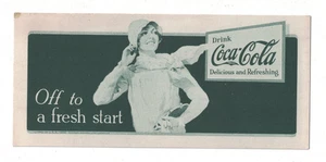 Vintage 1930 COCA COLA Tintenlöscher "Auf zum Neuanfang" Werbung Ephemera - Bild 1 von 2