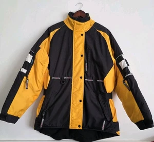Vintage Womens S SnoRider K-Speed Yellow Vented Snowmobile Jacket Parka Canada - Bild 1 von 18