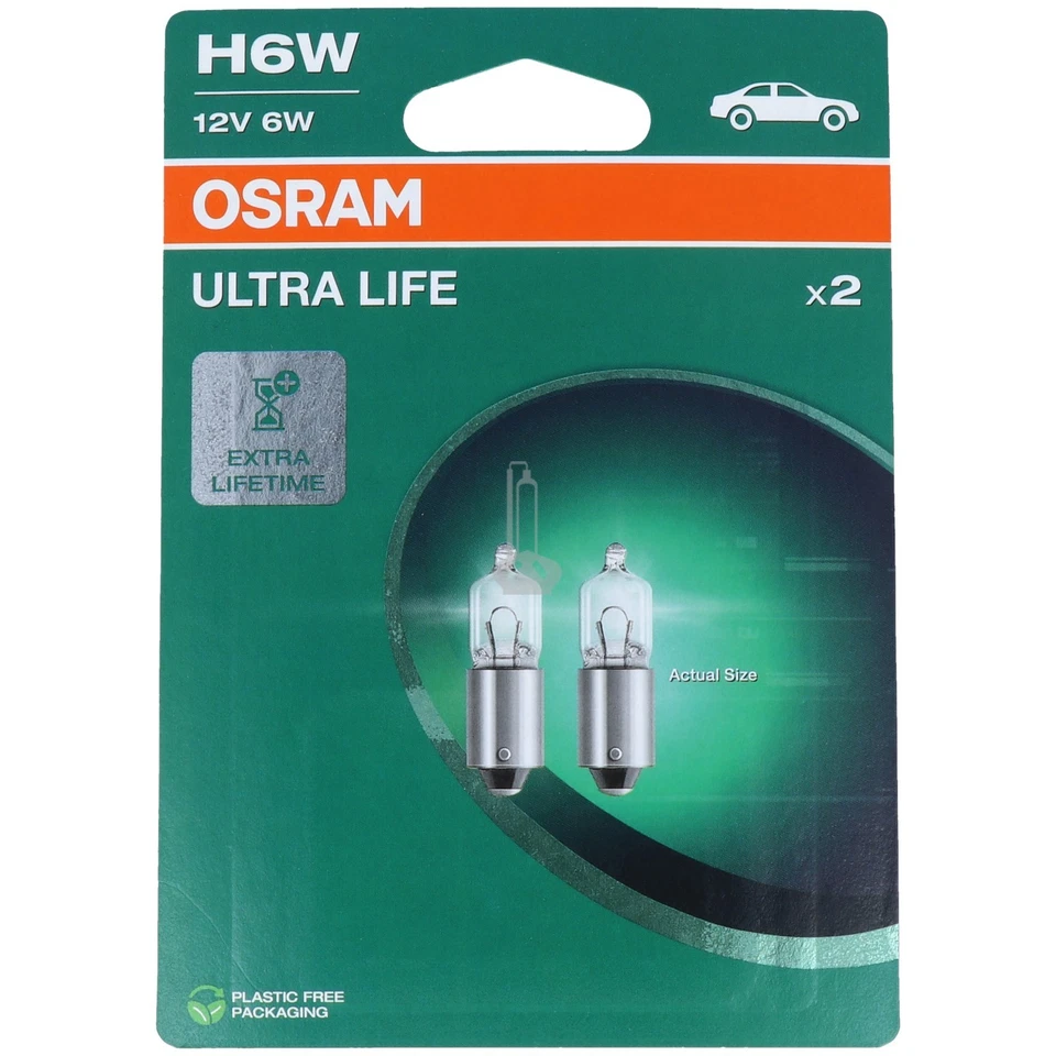 H6W OSRAM Ultra Life - 3x längere Lebensdauer - Scheinwerfer Lampe DUO-Pack NEU - Bild 1 von 2