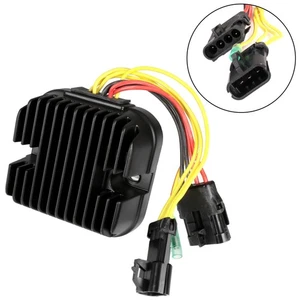 Black Voltage Regulator Rectifier For Polaris Ranger 700 6x6 EFI 2006-2009 - Picture 1 of 17
