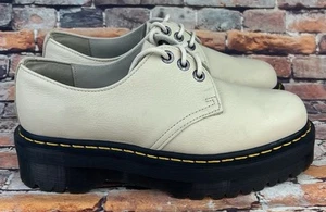 Dr. Doc Martens AirWair 1461 II PISA LEDER PLATEAU SCHUHE Beige 30612 Gr. 10L/9M - Bild 1 von 12