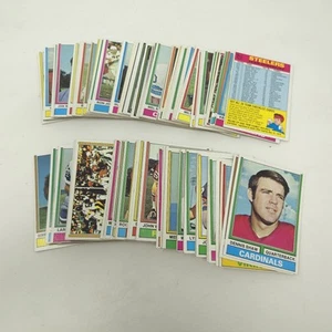 124 1974 Topps Football Card Lot. Most VG-EX+  Some Stars, HOF, RK. No Dupes - Picture 1 of 22