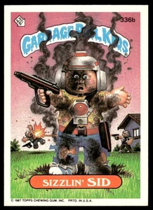 Garbage Pail Kids Topps Serie 9 #336b Sizzlin Sid - Imagen 1 de 2
