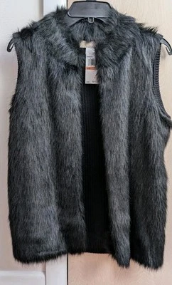 Chaleco Suéter Michael Kors Piel Sintética Frontal - Talla Pequeña Nuevo con Etiquetas - Precio de venta sugerido por el fabricante 195 USD Foto 1 de 4
