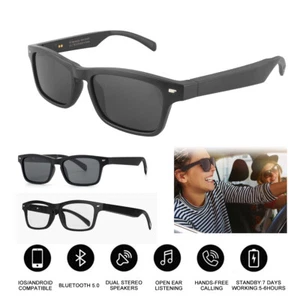 Bluetooth Sunglasses Air Conduction Headset Smart Polarized Sun Lenses Glasses. - Picture 1 of 11