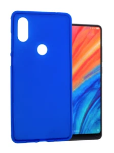 Funda Xiaomi Mi Mix 2S (4G) Carcasa Gel TPU Silicona PTG + Protector Azul - Imagen 1 de 11