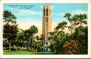 North View Singing Tower Mountain Lake Sanctuary Lake Wales Florida Postkarte - Bild 1 von 2