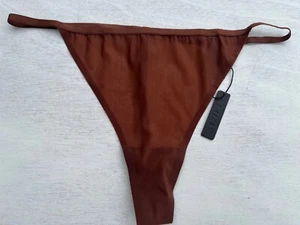 Skims Naked Collection String Thong Jasper Brown 3X Plus NEW T-string G-string - Picture 1 of 7