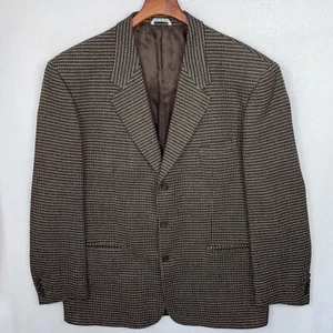 BACHRACH Sport Coat Jacket 3 Button Wool Blend Italy Sz 48R - Picture 1 of 9