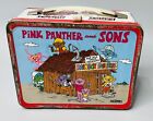 Vtg 1984 Pink Panther & Sons Metal Lunchbox  No Thermos. Used, Rust Etc.