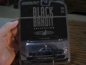 2013 Greenlight Black Bandit 1974 Dodge Monaco Police Car 1 di 3.000 #SH 5 - Foto 1 di 8
