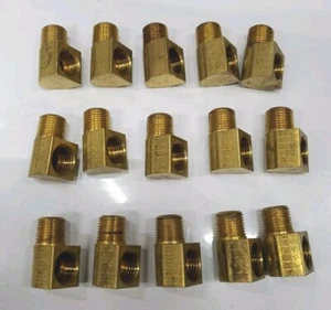 Montaje de codo EATON BRASS STREET 90 grados 1/8" NPT tubo rosca cantidad 15 - Imagen 1 de 3