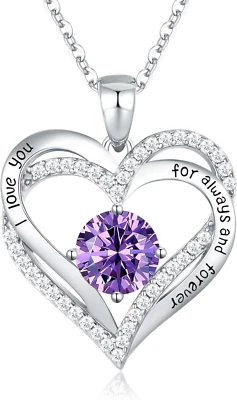 Collane Da Donna Cuore in Argento Sterling 925, Gioielli Donna Regalo Amore per  - Immagine 1 di 4