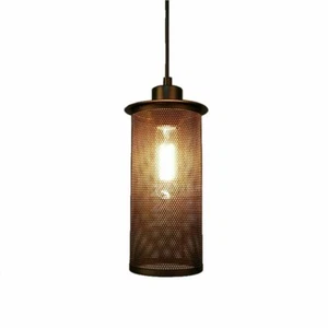 Modern Vintage Industrial Retro Cage Ceiling Lamp Shade Pendant Light Kit - Picture 1 of 18