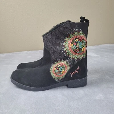 Botas Desigual Para Mujer Invierno Negras Boho Talla 40 EE. UU. 9 Artísticas  Foto 1 de 4