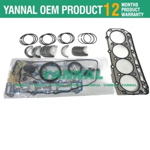 New 4TNV84 4TNV84T Overhaul Kit For Yanmar Engine Piston Ring Gasket Bearing Set - Imagen 1 de 2