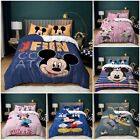 Mickey Minnie Mouse Printed Doona Duvet Cover Bedding Set Single Double 