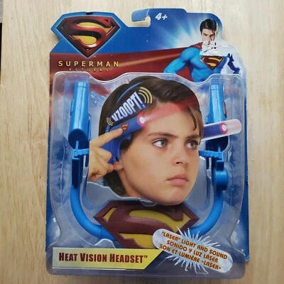 Auriculares Mattel Warner Bros DC Comics Superman Returns 2006 visión térmica nuevos raros Foto 1 de 2