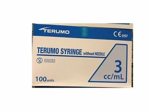 3mL Disposable Terumo Syringes Luer Lock Hypodermic without Needle, 100pcs - Picture 1 of 5