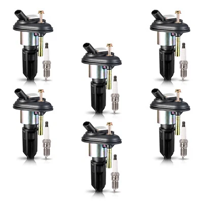 6 катушек зажигания и 6 свечей зажигания Iridium для GMC Envoy XL 2002-2005 4,2 л UF303 - Изображение 1 из 4