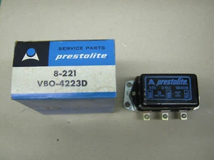 Prestolite 12V Voltage Regulator, 8-221 (VBO-4223D), Chevy, 8-414, genuine NOS! - Bild 1 von 1