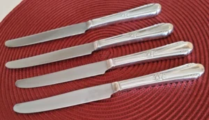 Wm Rogers Memory Hiawatha SILVERPLATE FLATWARE Four Dinner Knives 1937 IS - Picture 1 of 3