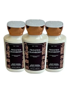 3 Bath & Body Works Frosted Cranberry Shea Butter & Vitamin E Body Lotion New - Picture 1 of 2