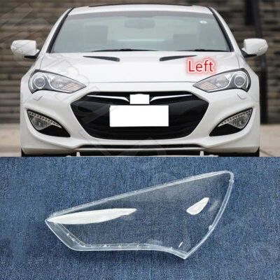 Carcasa de lente transparente del faro izquierdo + pegamento para Hyundai Genesis Coupé 2013-2016 Foto 1 de 4