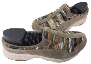 Easy Spirit Women's Traveltime Classic Slip On Mules Taupe/Multi Size:7 132L - Picture 1 of 5