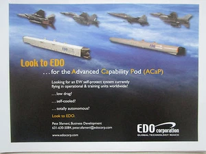6/2007 PUB EDO CORPORATION ACAP ADVANCED CAPABILITY POD F-15 F-16 F-18 F-20 AD - Picture 1 of 1