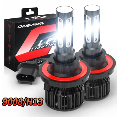 For Jeep Patriot Wrangler 2011-2017 - 4Side H13 LED Headlight Bulbs 9008 - Image 1 of 4