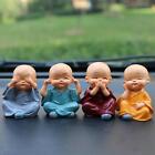 4 Pieces Chinese Kung Fu Boy Figurines for Car Dashboard Living Room