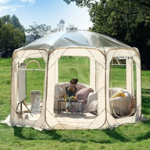 Pop up Bubble Tent Outdoor Clear Tent Pod Tent with Stakes Wind Ropes &Sand Bags - Picture 1 of 1