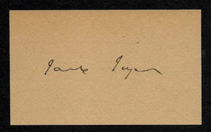 Autógrafo James Joyce reimpreso en tarjeta 3X5 del período original de la década de 1920 - Imagen 1 de 1
