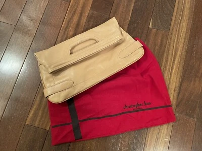 Bolso clutch plegable de cuero Christopher Kon - suave como la mantequilla y SUPER limpio Foto 1 de 4