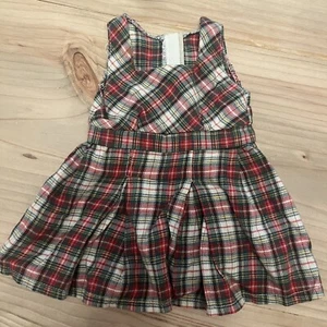 Vintage Pleasant Company American Girl  Molly Plaid School Jumper Dress 1991 - Picture 1 of 3