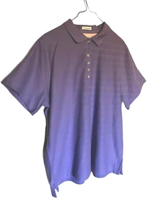 Camisa polo de golf Outer Banks nueva con etiquetas para hombre talla 2XL púrpura sin cuello redondo - Imagen 1 de 3