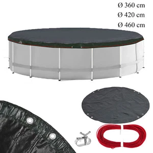Pool Solarfolie Ø360/420/460cm Rund schwarz Poolabdeckung Solarplane Poolheizung - Bild 1 von 13