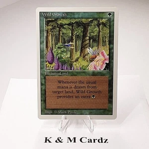 MTG - 3rd Edition - Revised - Wild Growth - Uncommon - LP+ NM - Picture 1 of 3