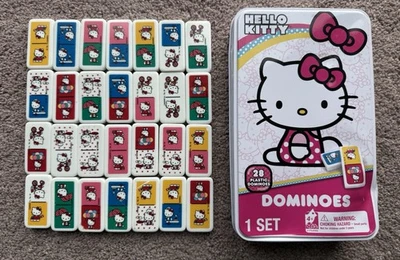 Sanrio HELLO KITTY Dominoes Set in Tin Box (Complete) - 28 Pieces - Image 1 of 4
