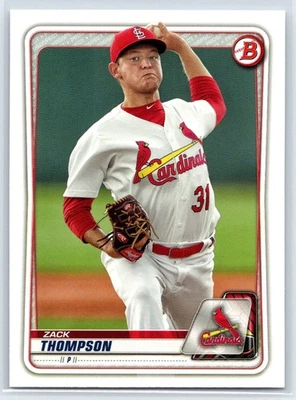 2020 Bowman Zack Thompson Rookie St. Louis Cardinals RC #BP-6 - Image 1 of 2