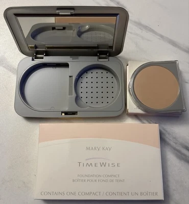 MARY KAY Dual Coverage Powder Foundation Beige 304 869900&Foundation Compact NOS - Image 1 of 4