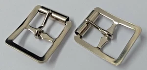 Sporran Riemenschnallen 5/8" vernickelt für 15,8 mm Ledergürtel x 2 NEU - Bild 1 von 3